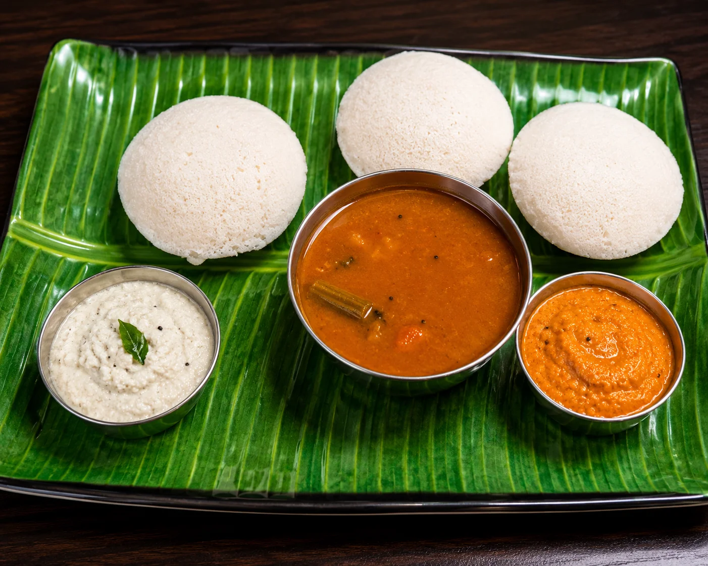 Authentic Idli Sambar served at Krishna's Dosa Grill Surrey, BC