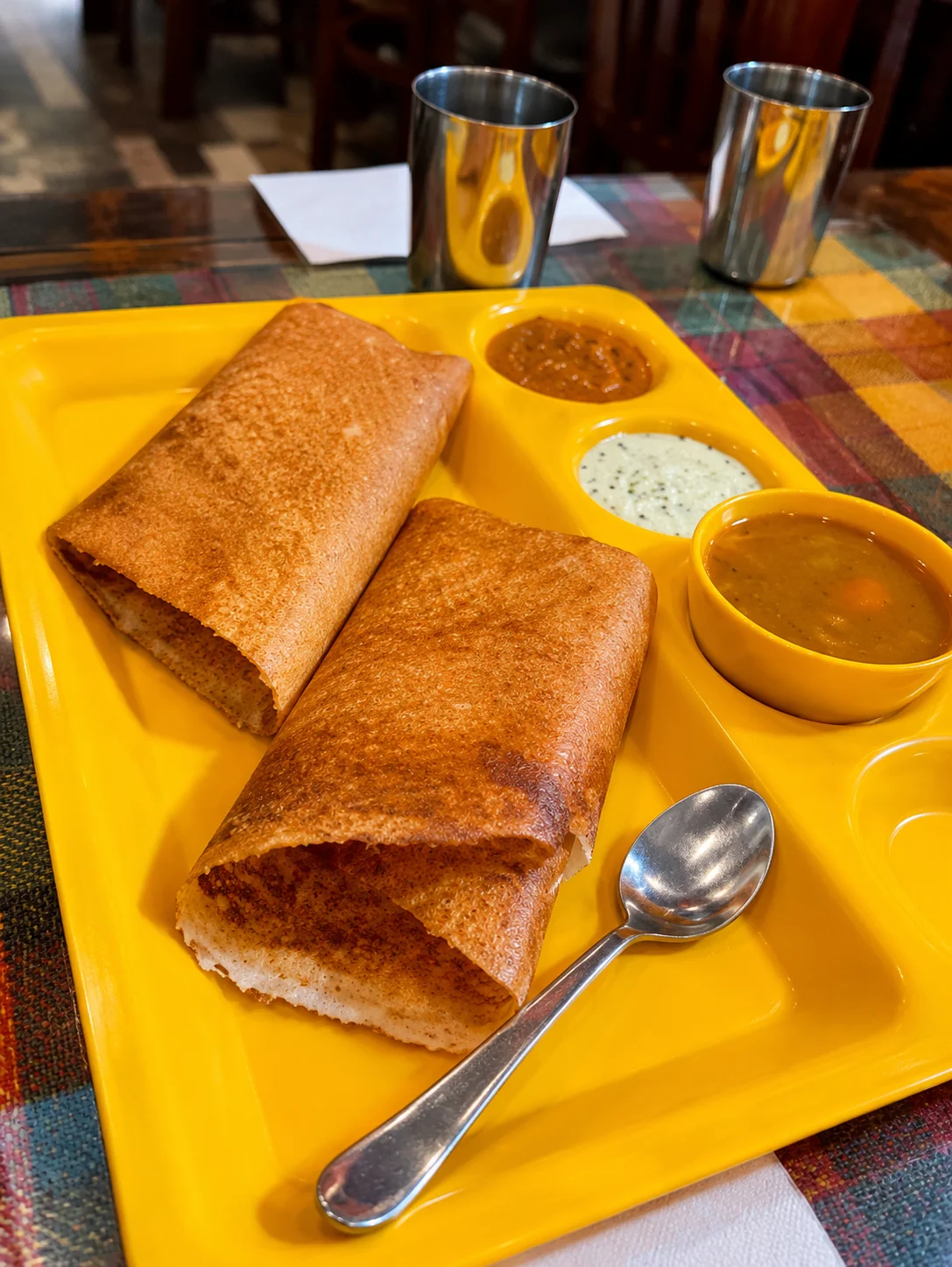Onion Rava Paneer Masala Dosa — vegetarian specialty at Krishna's Dosa Grill Surrey, BC