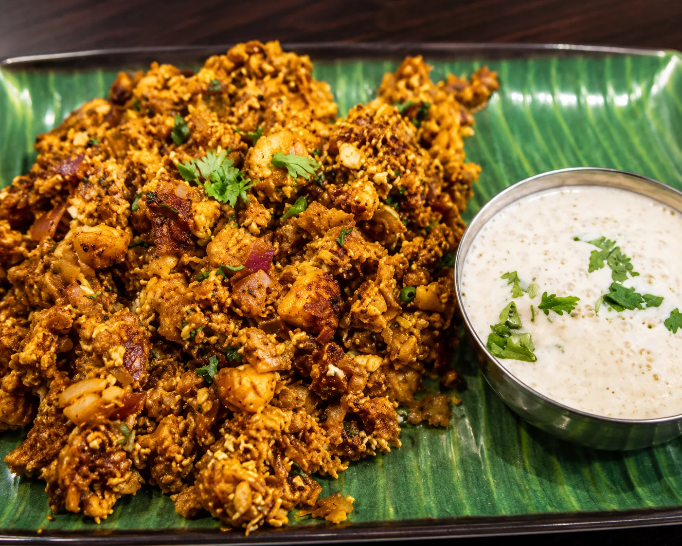 Masala Ghee Podi Idli with aromatic spice powder at Krishna's Dosa Grill Surrey